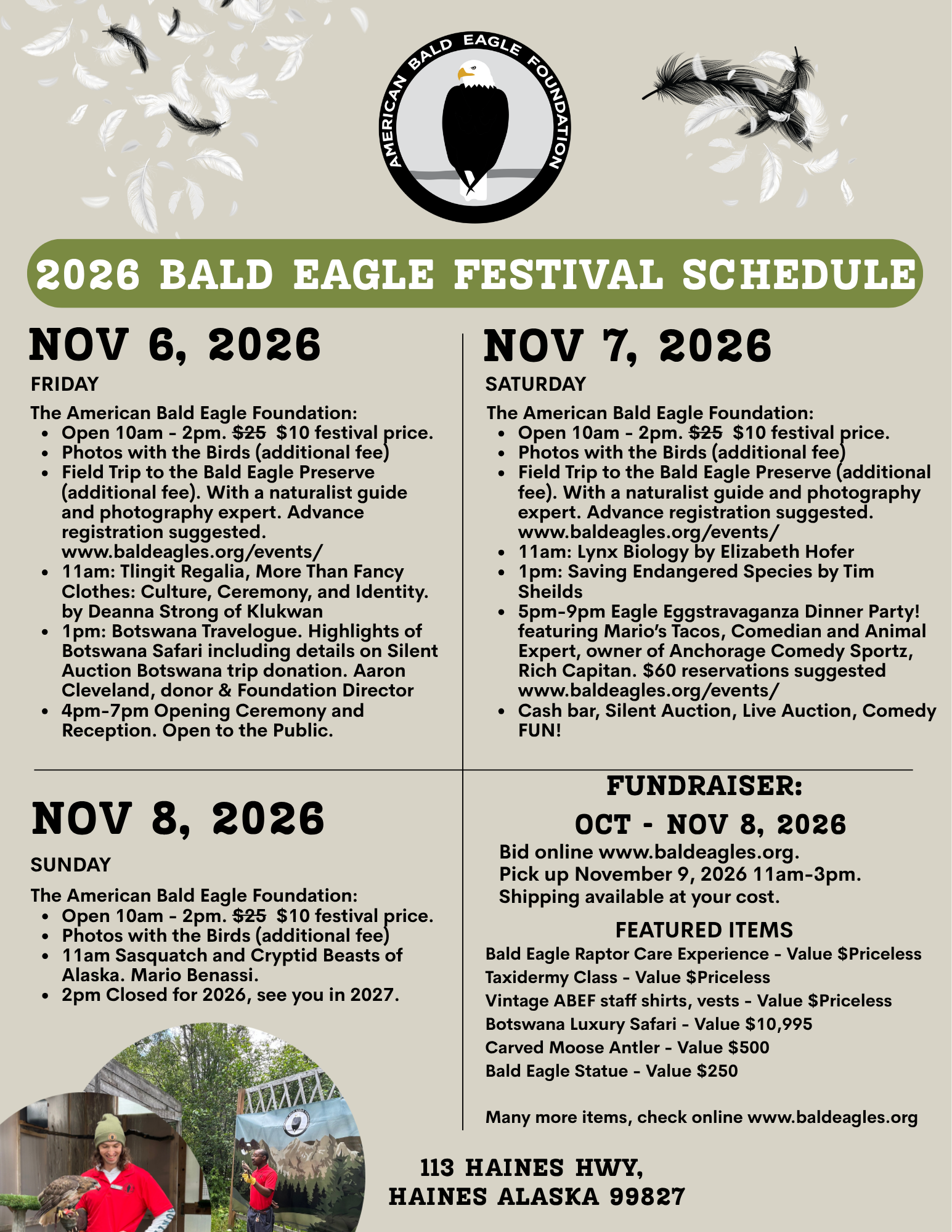 2026 Festival Schedule